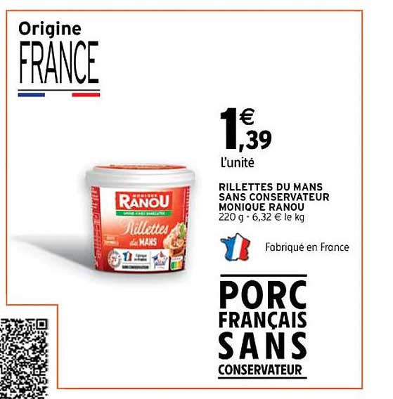 Rillettes Du Mans Sans Conservateur Monique Ranou