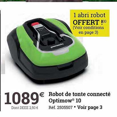 Robot De Tonte Connecté Optimow 10