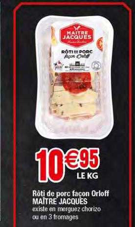 rôti de porc façon orloff maître jacques