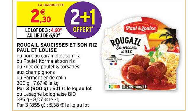Rougail Saucisses Et Son Riz Paul Et Louise