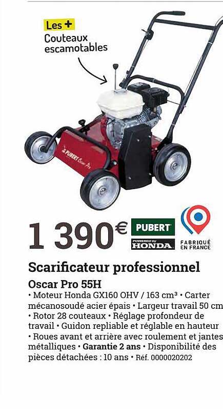 scarificateur professionnel oscar pro 55h pubert