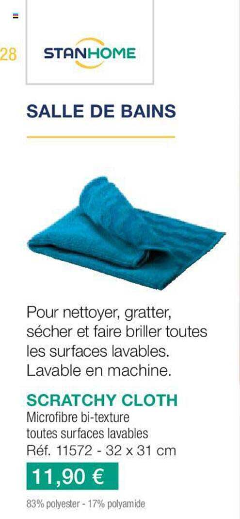 scratchy cloth stanhome