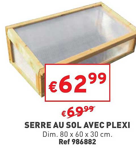 serre au sol avec plexi