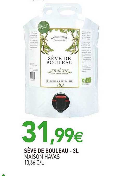 sève de bouleau - 3 l maison havas