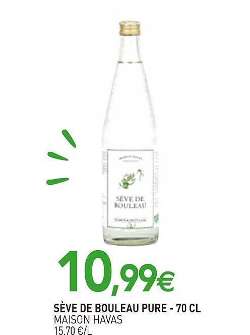 sève de bouleau pure - 70 cl maison havas