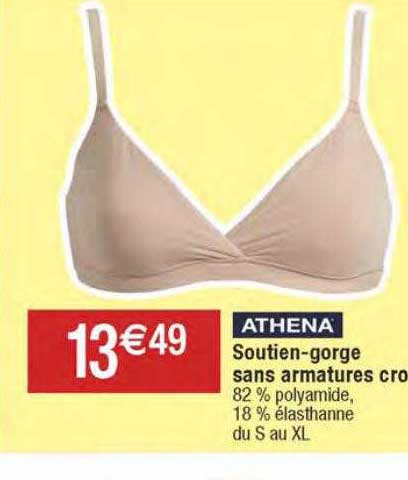 soutien-gorge sans amartures athena