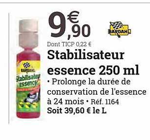 stabilisateur essence 250ml bardahl