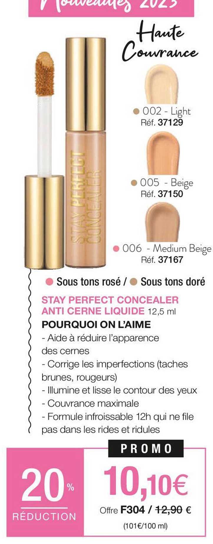stay perfect concealer anti cerne liquide