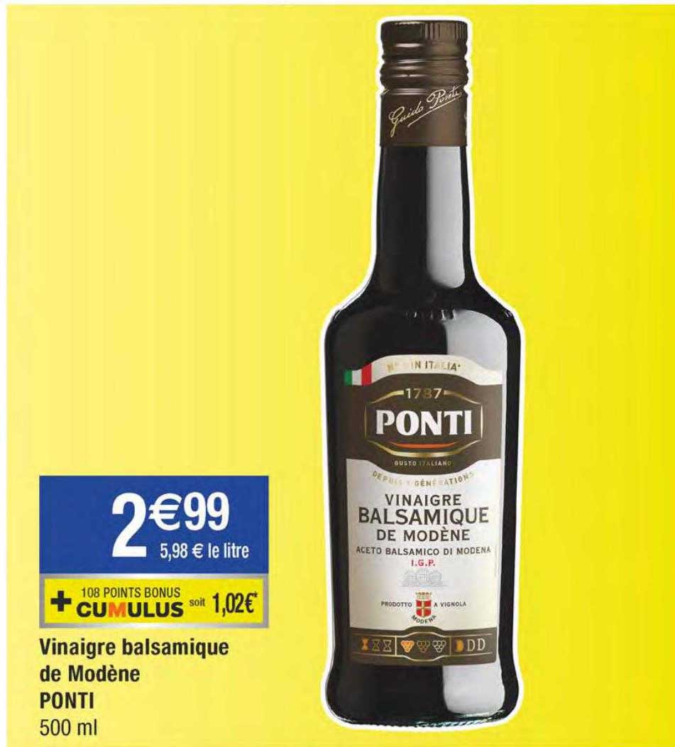Vinaigre Balsamique De Modène Ponti