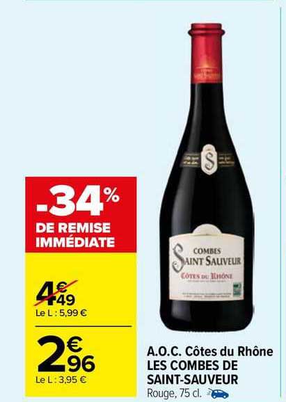 a.o.c. côtes du rhône les combes de saint-sauveur