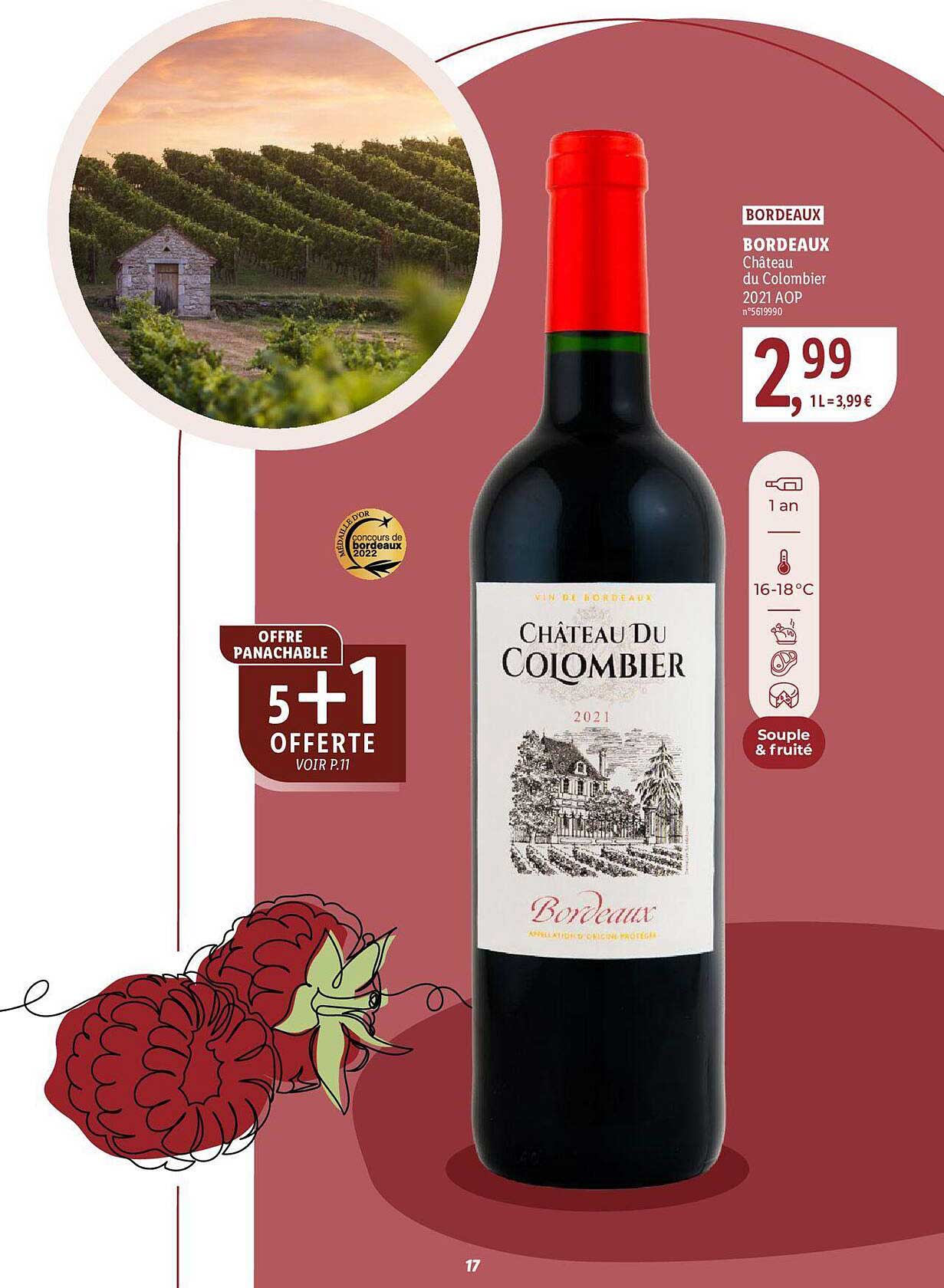 bordeaux château du colombier 2021 aop