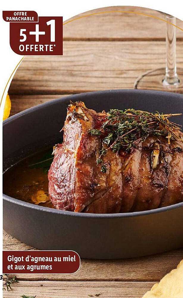 gigot d'agneau au miel et aux agrumes