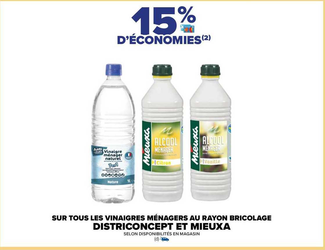 les vinaigres ménagers au rayon bricolage districoncept et mieuxa