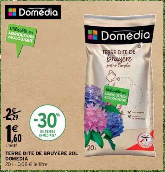 Terre Dite De Bruyère 20 L Domédia