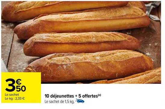 10 Déjeunettes + 5 Offertes