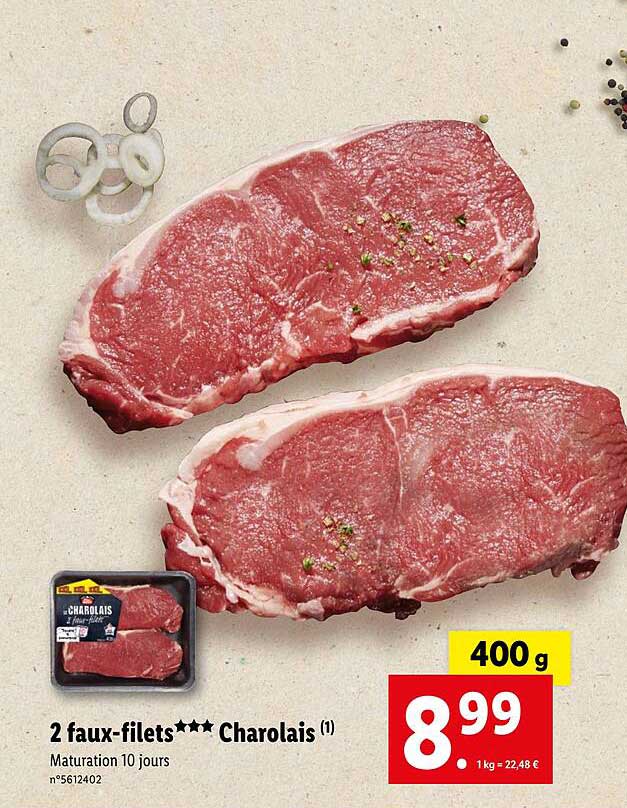 2 Faux-filets Charolais