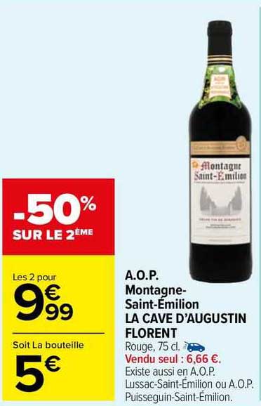 a.o.p. montagne-saint-émilion la cave d'augustin florent
