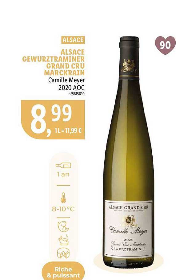 alsace alsace gewurztraminer grand cru marckrian camille meyer 2020 aoc
