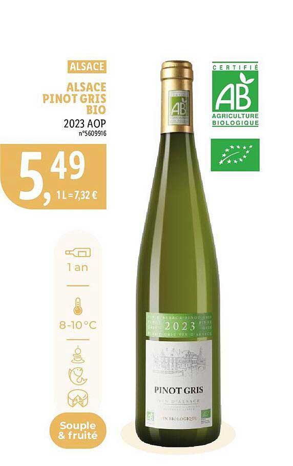 alsace alsace pinot gris bio 2023 aop