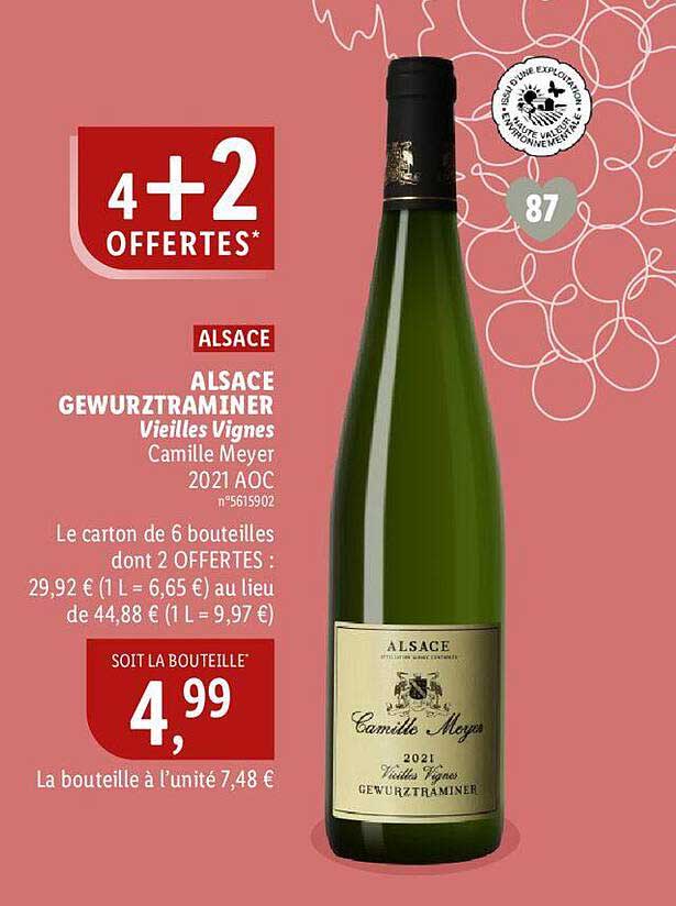 alsace gewurztraminer vieilles vignes camile meyer 2021 aoc
