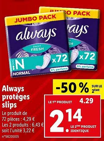 always protèges slips