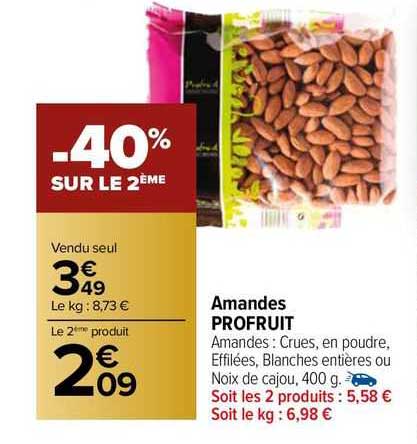 Amandes Profruit