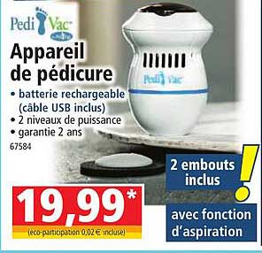 appareil de pédicure pedivac