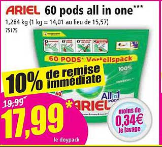 ariel 60 pods all in one