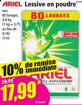 Ariel Lessive En Poudre