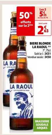 bière blonde la raoul