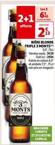 bière blonde triple  monts