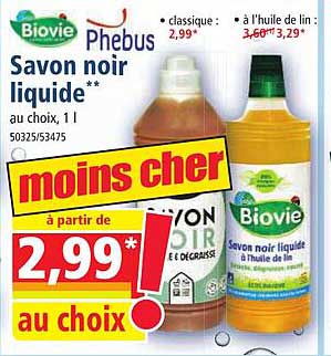 Biovie Phebus Savon Noir Liquide