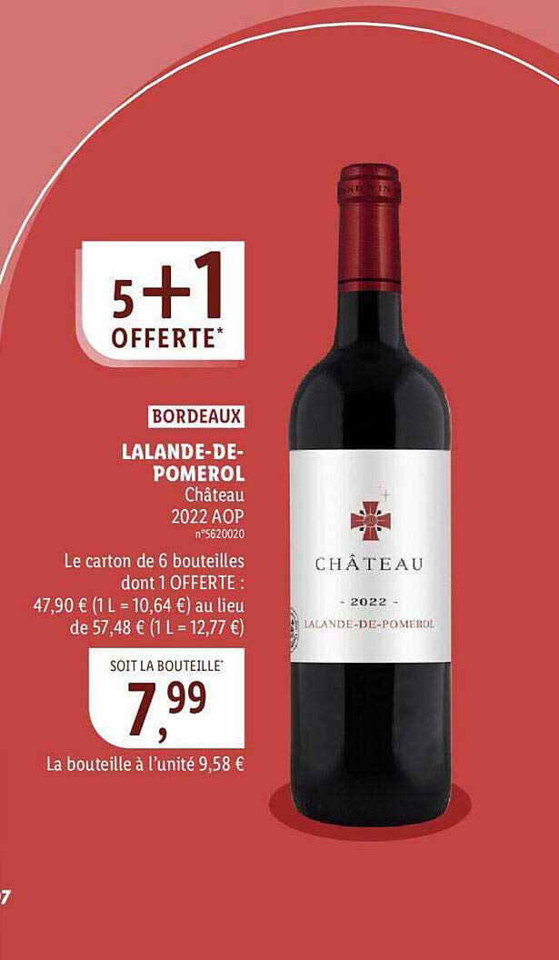 bordeaux lalande-de-pomerol châtaeu 2022 aop