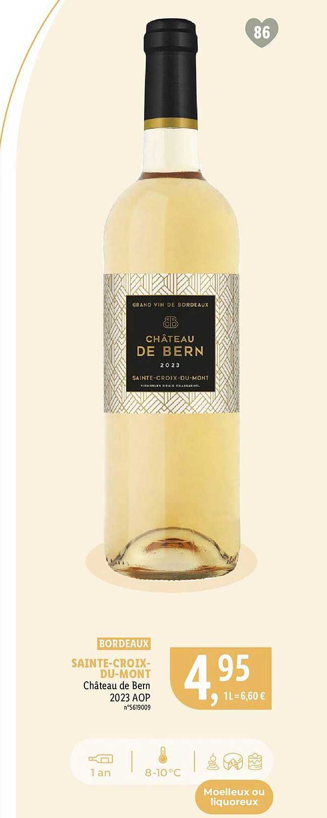 bordeaux saint-croix-du-mont château de bern 2023 aop