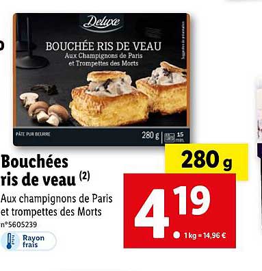 bouchées ris de veau