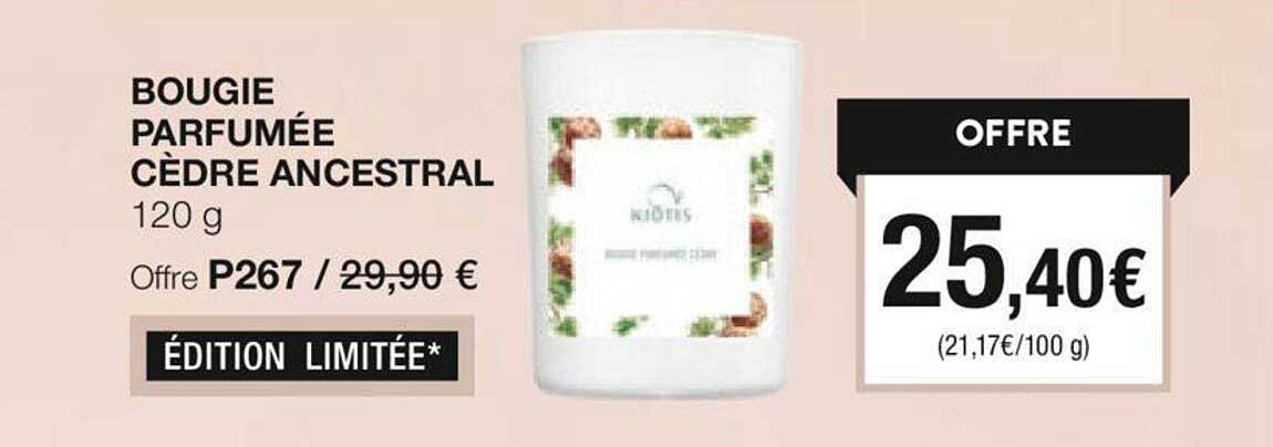 bougie parfumée cèdre ancestral