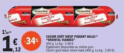 cachir goût bœuf piquant halal "oriental viandes"