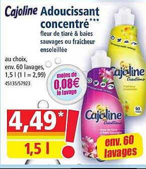 Cajoline Adoucissant Concentré