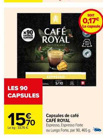 Capsules De Café Café Royal