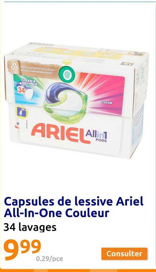 Capsules De Lessive Ariel All-in-one Couleur