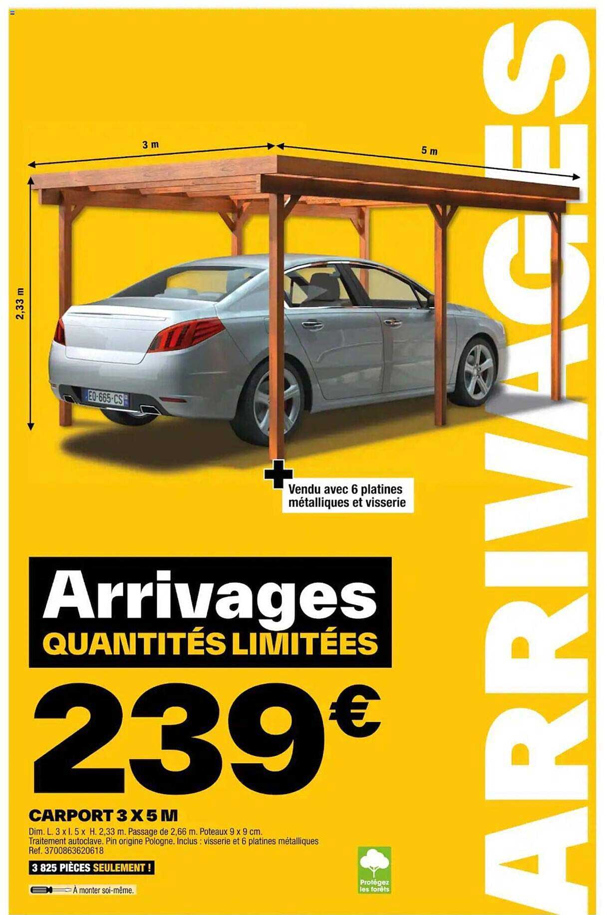 Carport X 5 M
