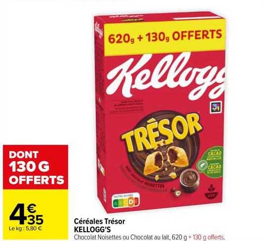 Céréales Trésor Kellogg's