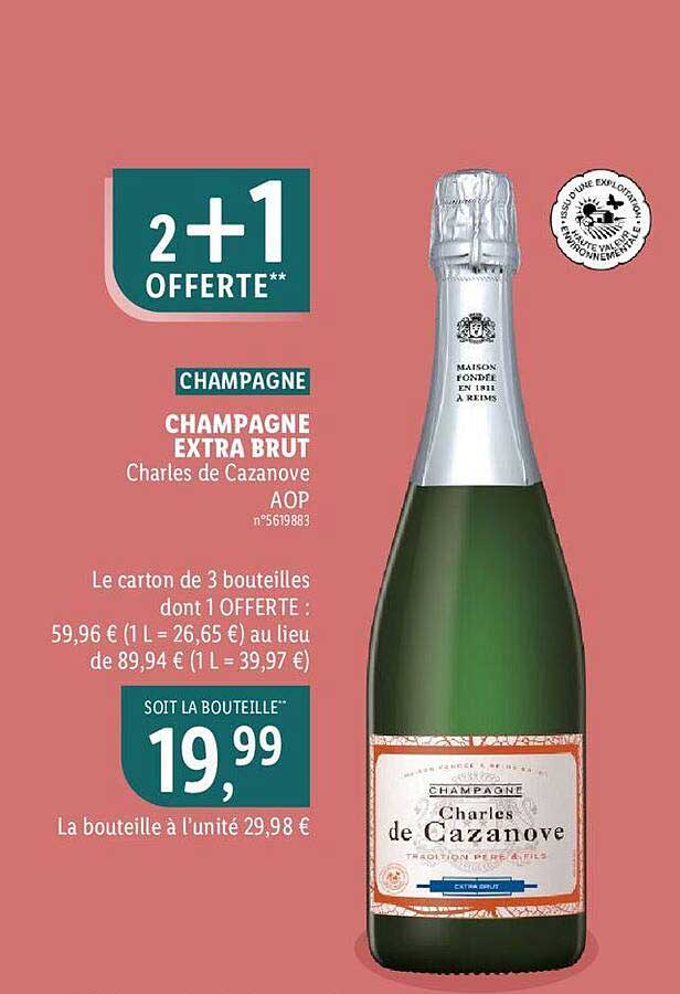 Champagne Extra Brut Charles De Cazanove Aop