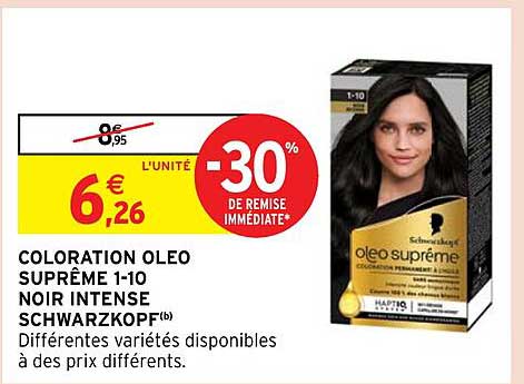 Coloration Oleo Suprême 1-10 Noir Intense Schwarzkopf