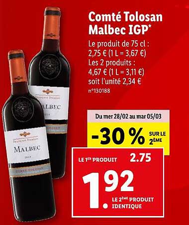 comté tolosan malbec igp