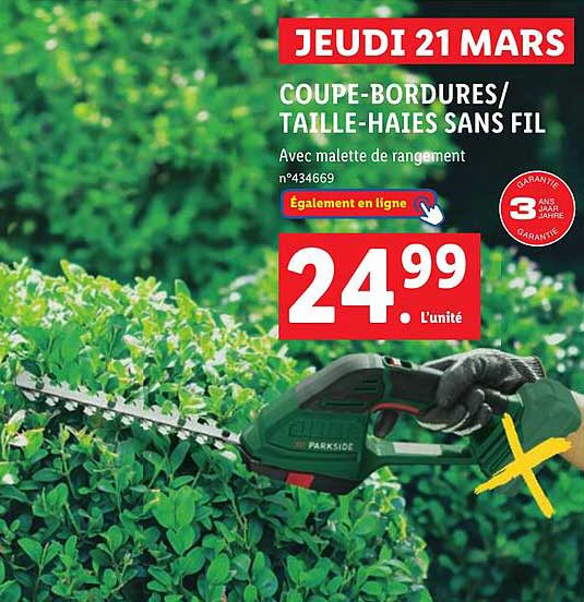 coupe-bordures taille-haies sans fil