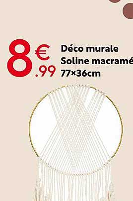 déco murale soline macramé 77 x 36 cm
