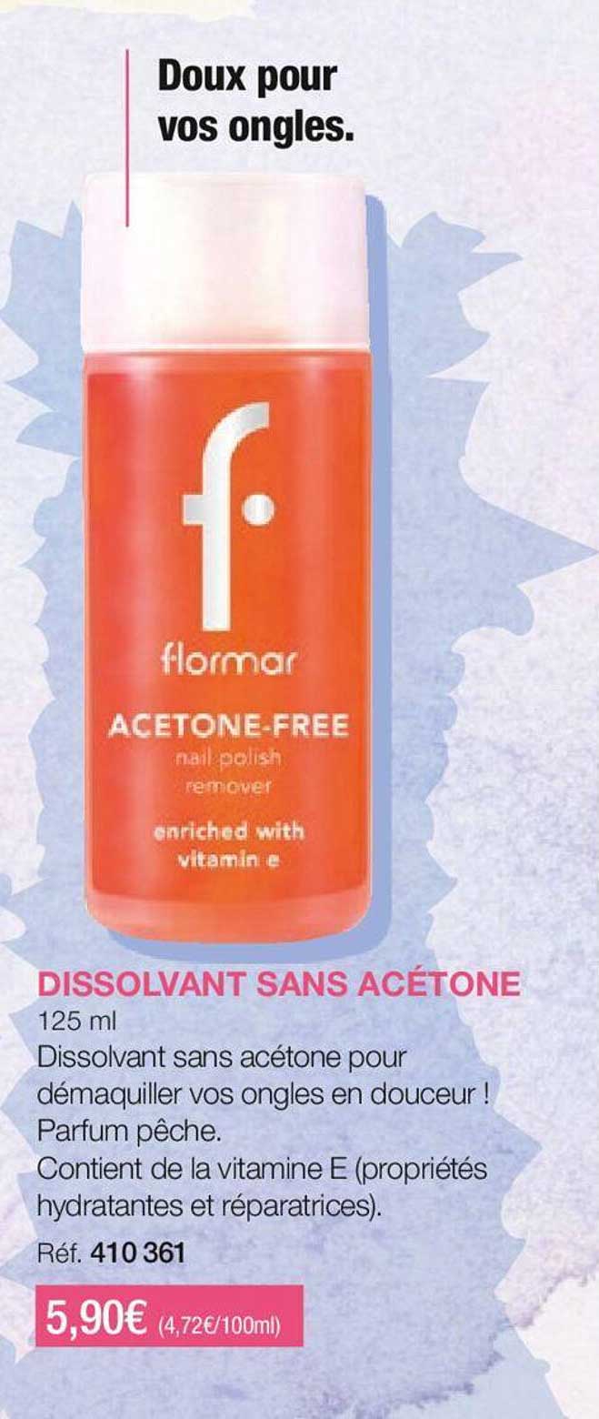 dissolvant sans acétone flormar