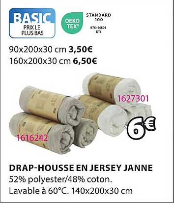 drap-housse en jersey janne