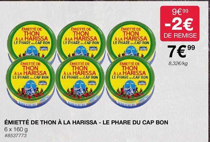 émietté de thon à la harissa - le phare du cap bon